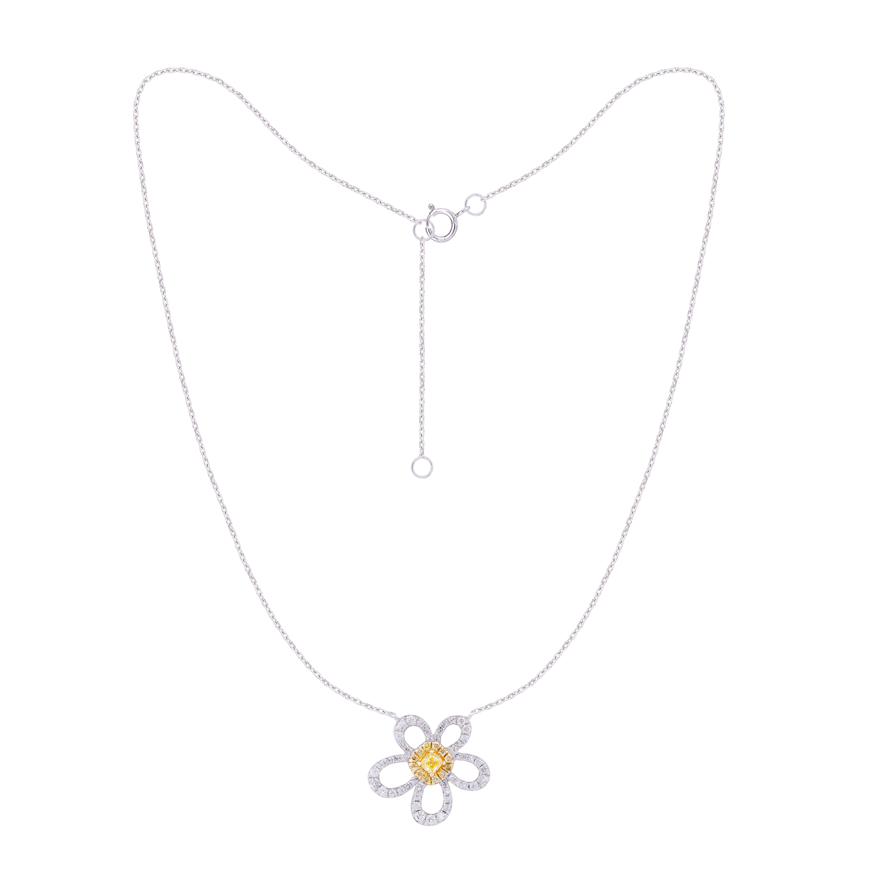 Daisy Fancy Diamond Necklace